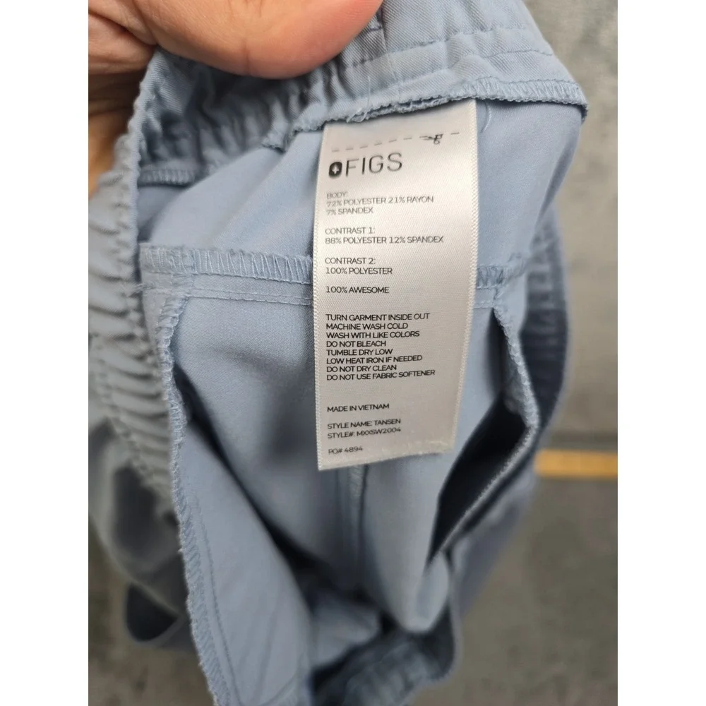 FIGS Mens Tansen Jogger Scrub Pants Mens XL Blue Technical Collection Medical